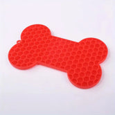 Bone-Shaped Silicone Licking Mat for Dogs – Slow Feeder Pad to Prevent Choking, Non-Slip Food Puzzle for Wet Food & Yogurt