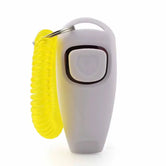 Pet Training Clicker and Whistle Combo - 2-in-1 Dog Trainer Tool with Answer Card and Key Ring