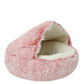 Bild in Galerie-Betrachter laden, Cozy Pet Bed with Cover – 2-in-1 Plush Sleeping Nest for Cats and Small Dogs
