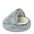 Bild in Galerie-Betrachter laden, Cozy Pet Bed with Cover – 2-in-1 Plush Sleeping Nest for Cats and Small Dogs
