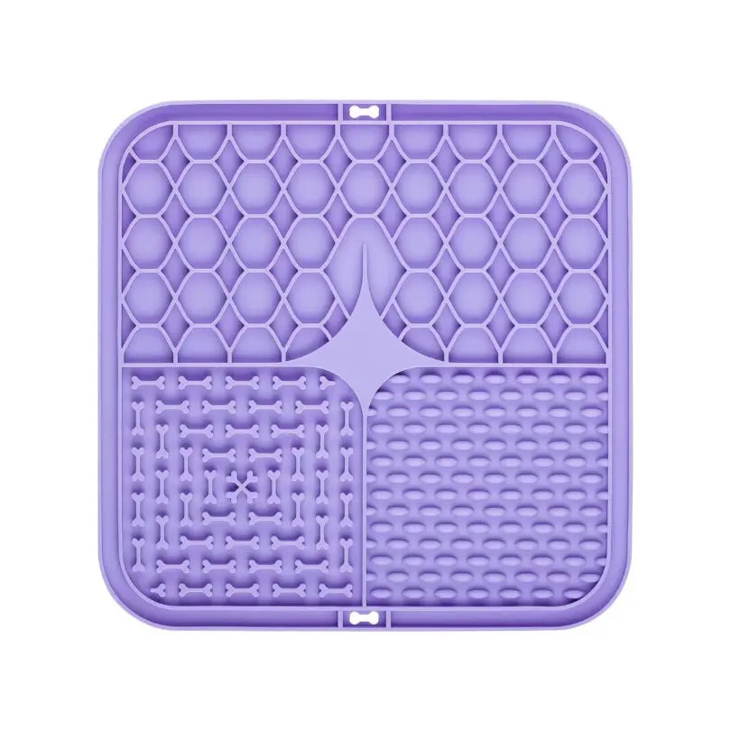 Pets Licking Pad – BPA-Free Silicone Slow Feeder, Non-Slip Meal Mat for Yogurt & Wet Food, Easy Clean