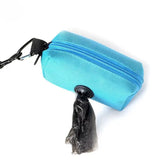 Doggie Waste Bag Carrier – Leash-Mounted Poop Bag Holder with Secure Zipper & Carabiner