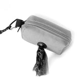 Doggie Waste Bag Carrier – Leash-Mounted Poop Bag Holder with Secure Zipper & Carabiner