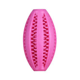 Natural Rubber Dog Chew Toy Ball – Super Tough Teeth Cleaning & Interactive Snack Dispenser, Bouncy Dental Toy for Aggressive Chewers