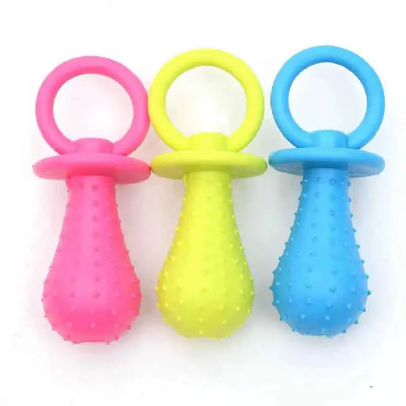 Puppy Teething Chew Toy – Durable Rubber for Small Dogs with Dental Cleaning Nubs