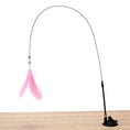 Charger l'image dans la visionneuse de la galerie, Cat Feather Teaser Toy – Interactive Wand with Bell and Suction Cup for Playful Cats
