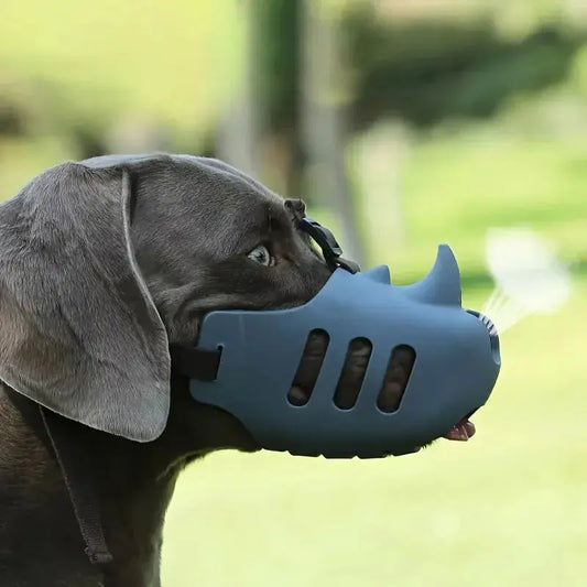 Comfortable Silicone Dog Muzzle - Breathable Pet Muzzle for Small & Medium Dogs - Stops Unwanted Behaviors