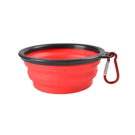 Foldable Silicone Pet Bowl - 350ML Portable Dog Cat Feeder for Travel, Hiking, and Walks - Lightweight & Durable