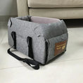 Charger l'image dans la visionneuse de la galerie, Portable Dog Car Seat Bed - Safe & Comfortable Travel Carrier for Small Dogs and Cats, Non-Slip Design
