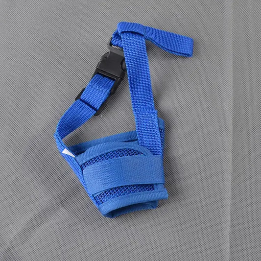 Adjustable Dog Muzzle for Anti-Barking - Breathable Mesh Muzzle with Nylon Straps for Small and Large Dogs