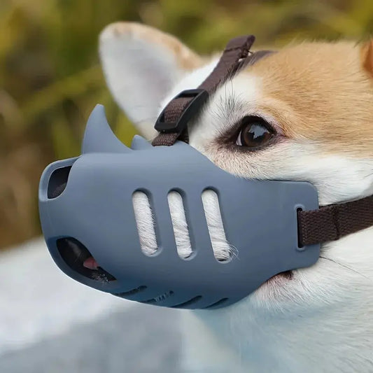 Comfortable Silicone Dog Muzzle - Breathable Pet Muzzle for Small & Medium Dogs - Stops Unwanted Behaviors