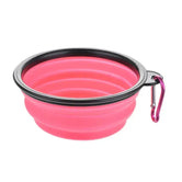 Foldable Silicone Pet Bowl - 350ML Portable Dog Cat Feeder for Travel, Hiking, and Walks - Lightweight & Durable