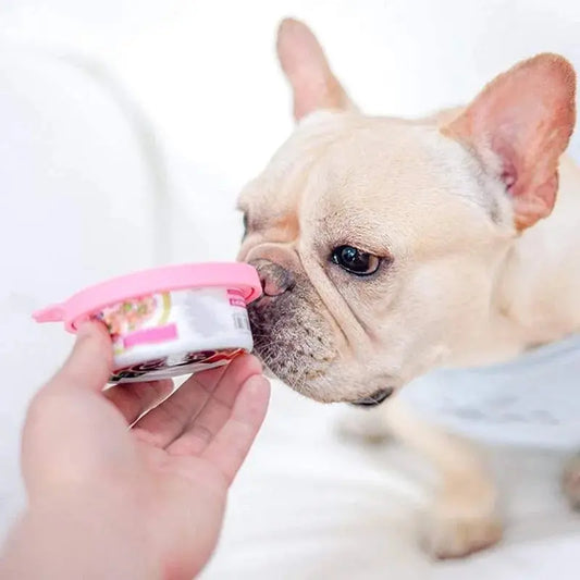 FreshPaws Can Lids - Reusable Pet Food Covers with Spoon for Freshness
