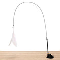 Charger l'image dans la visionneuse de la galerie, Cat Feather Teaser Toy – Interactive Wand with Bell and Suction Cup for Playful Cats
