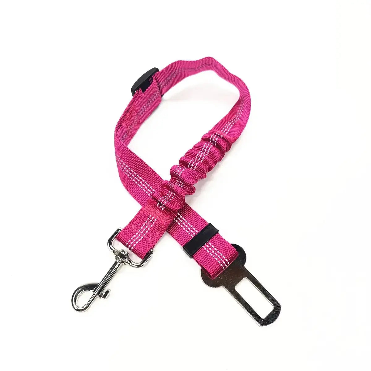 Pet Vehicle Safety Harness - Adjustable Car Seat Belt for Dogs and Cats with Secure Clip