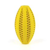Natural Rubber Dog Chew Toy Ball – Super Tough Teeth Cleaning & Interactive Snack Dispenser, Bouncy Dental Toy for Aggressive Chewers