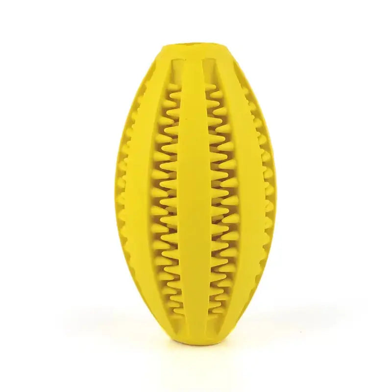 Natural Rubber Dog Chew Toy Ball – Super Tough Teeth Cleaning & Interactive Snack Dispenser, Bouncy Dental Toy for Aggressive Chewers