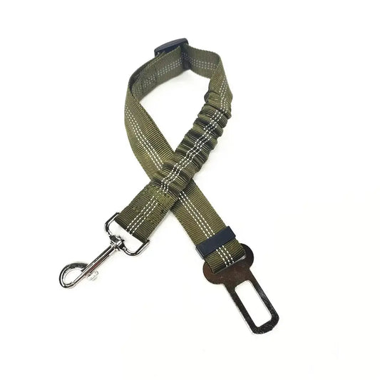 Pet Vehicle Safety Harness - Adjustable Car Seat Belt for Dogs and Cats with Secure Clip