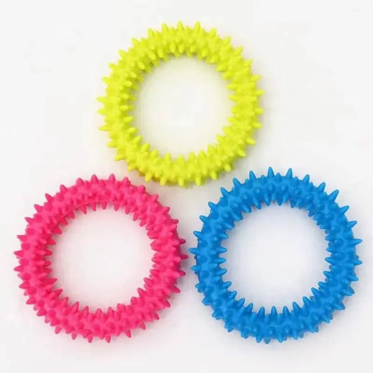 Puppy Teething Chew Toy – Durable Rubber for Small Dogs with Dental Cleaning Nubs