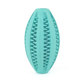 Natural Rubber Dog Chew Toy Ball – Super Tough Teeth Cleaning & Interactive Snack Dispenser, Bouncy Dental Toy for Aggressive Chewers