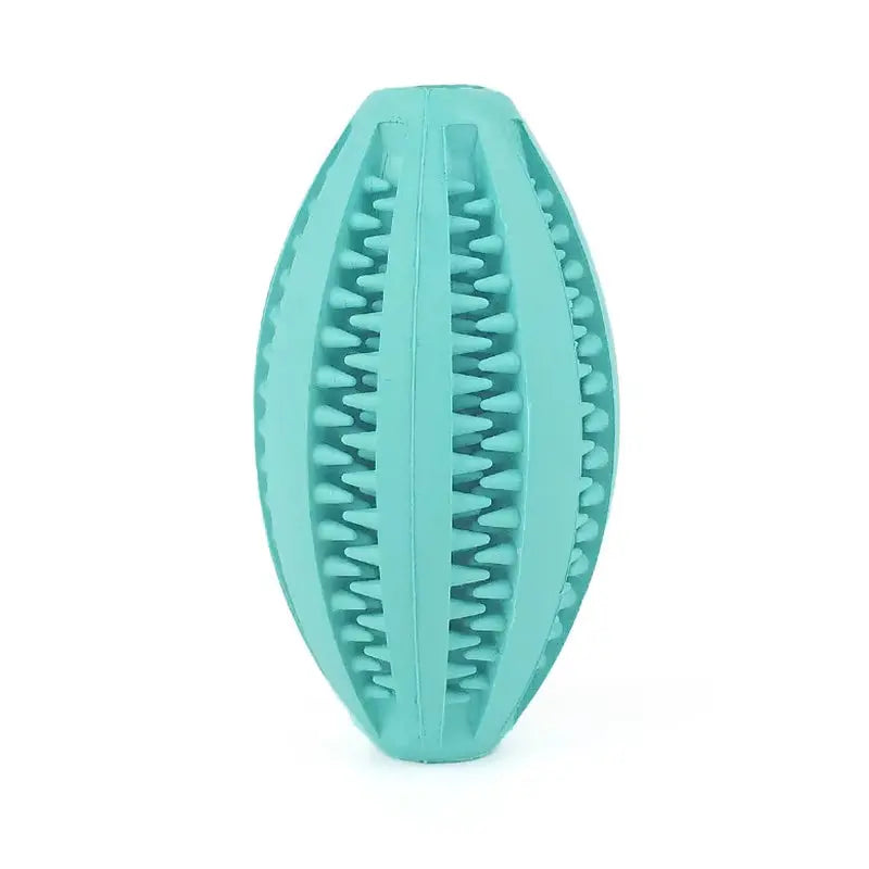 Natural Rubber Dog Chew Toy Ball – Super Tough Teeth Cleaning & Interactive Snack Dispenser, Bouncy Dental Toy for Aggressive Chewers