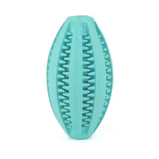 Natural Rubber Dog Chew Toy Ball – Super Tough Teeth Cleaning & Interactive Snack Dispenser, Bouncy Dental Toy for Aggressive Chewers