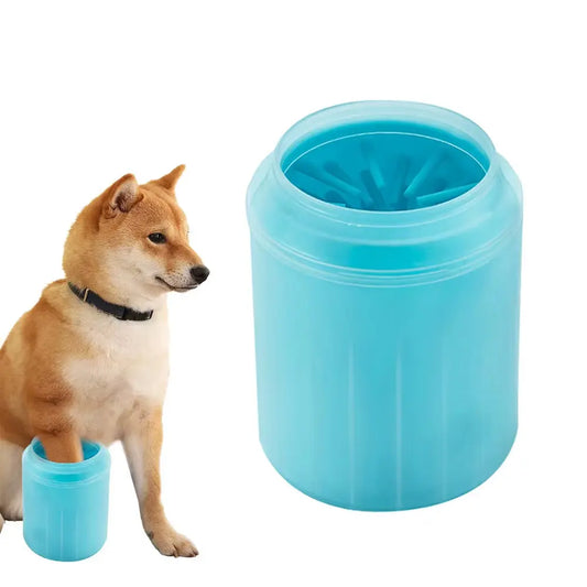 Portable Pet Paw Washer - Mud Removing Cup for Dogs & Cats - BPA-Free Silicone Brush