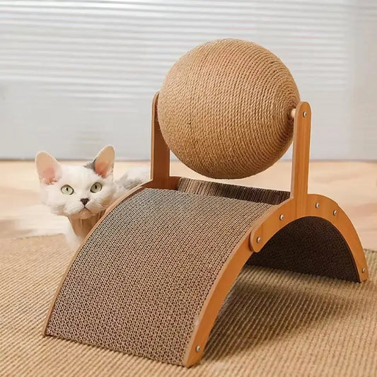 1PC Cat Toy Vertical Arched Cat Claw Ball Wear-Resistant Non Chipping Claw Grinder Self Fun Pet Toy