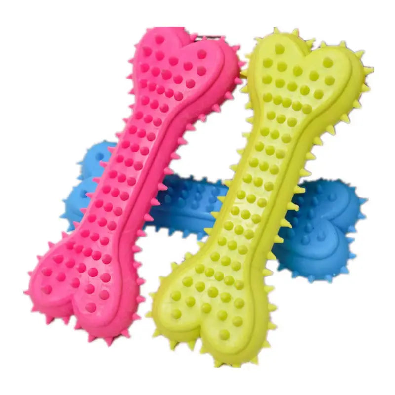 Puppy Teething Chew Toy – Durable Rubber for Small Dogs with Dental Cleaning Nubs